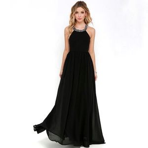 Lulus Embellished Halter Maxi Dress